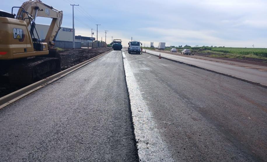 Obras na duplicação de rodovia em Toledo