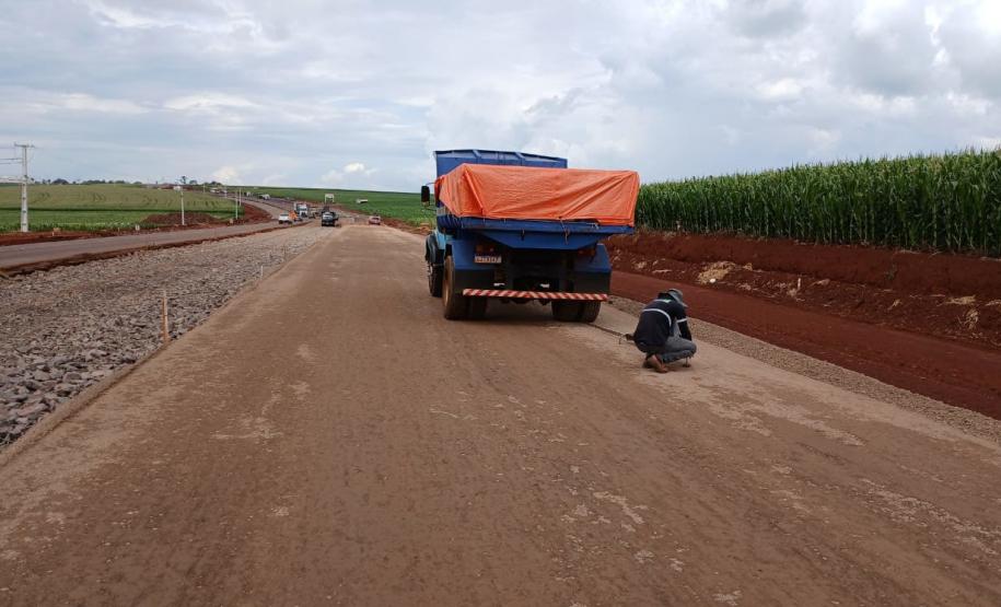 Obras na duplicação de rodovia em Toledo