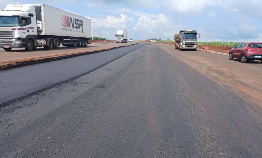 Obras na duplicação de rodovia em Toledo