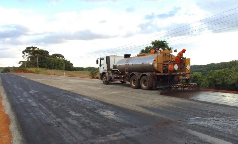Obras da duplicação da PRC-466 em Guarapuava