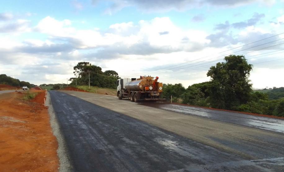 Obras da duplicação da PRC-466 em Guarapuava