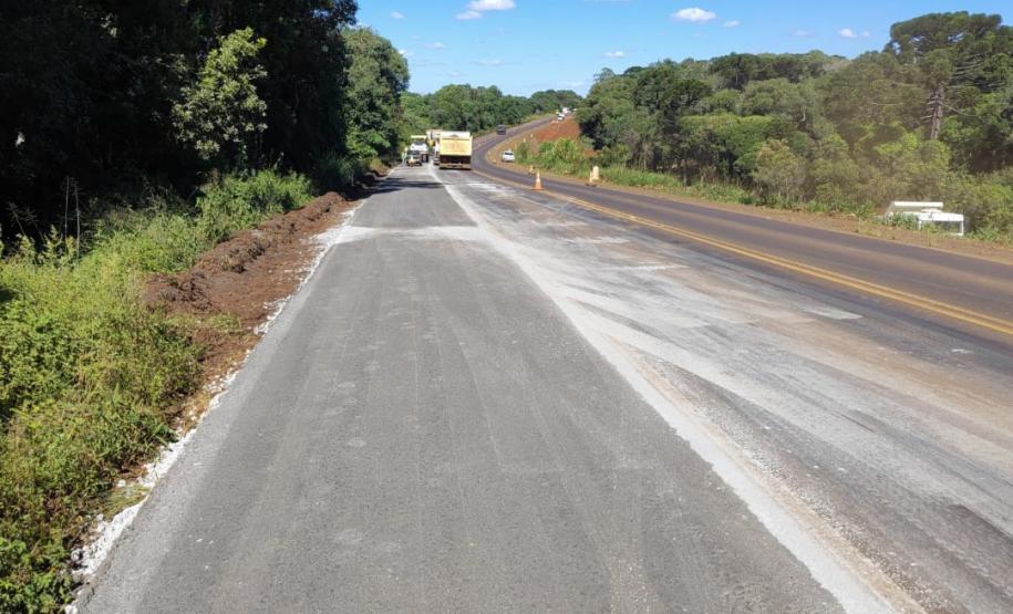 Obras da duplicação da PRC-466 em Guarapuava