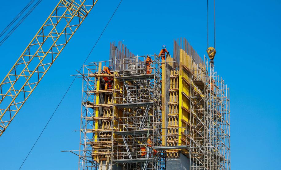 obras da ponte de Guaratuba