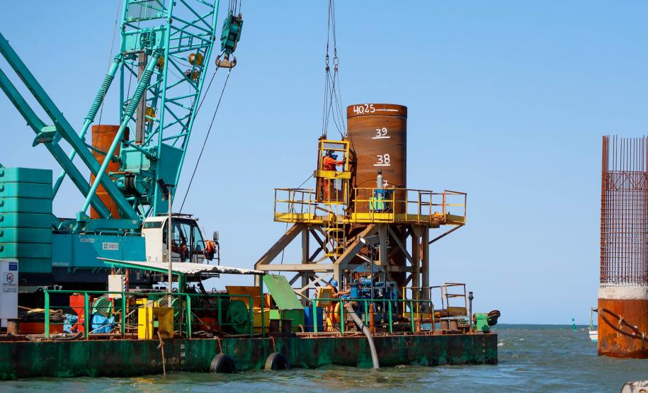 Obras da Ponte de Guaratuba