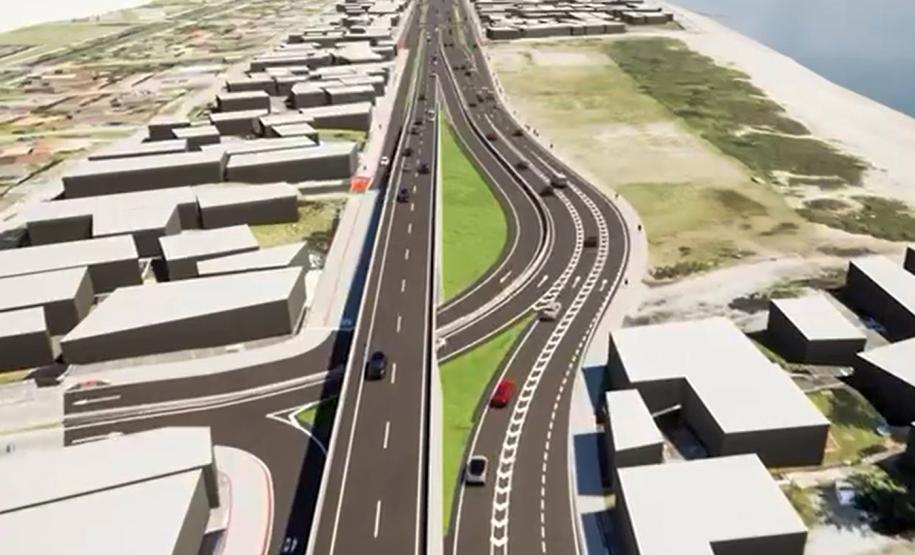 Projeto da duplicação em concreto entre Matinhos e Praia de Leste