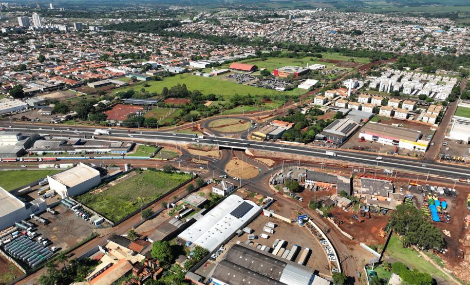 novo Viaduto da PUC, em Londrina