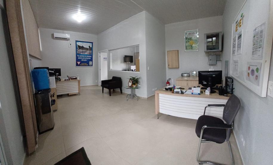 Sala da Escola de Trânsito do DER/PR em Cascavel