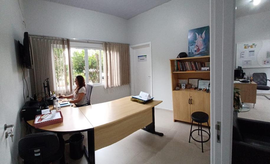 Sala da Escola de Trânsito do DER/PR em Cascavel