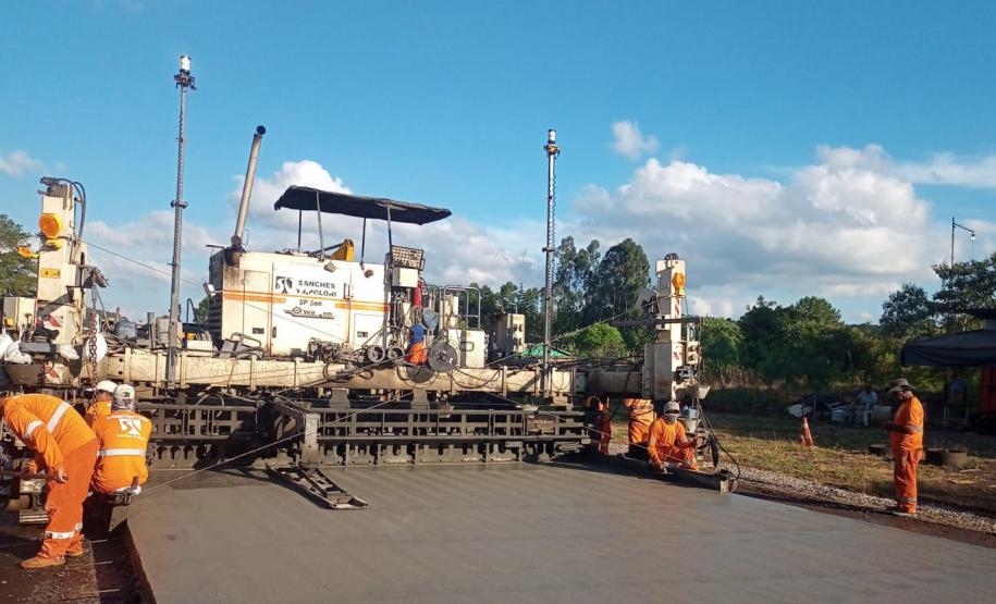 Obra de restauração em concreto da PRC-280
