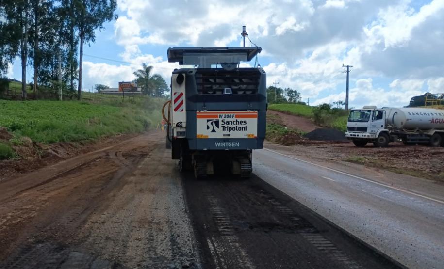 Obra de restauração em concreto da PRC-280