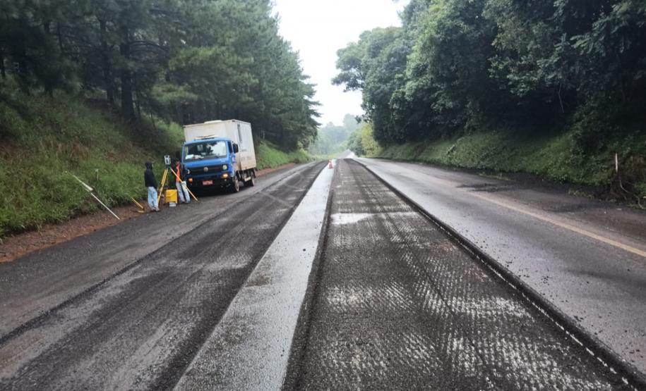 Obra de restauração em concreto da PRC-280