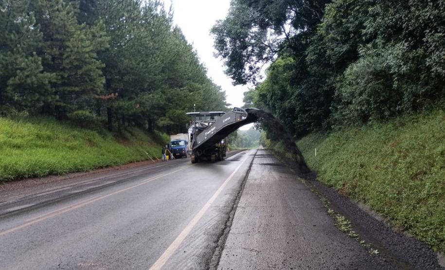 Obra de restauração em concreto da PRC-280