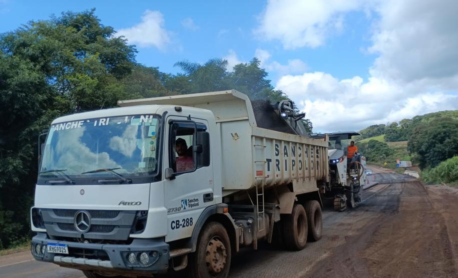 Obra de restauração em concreto da PRC-280