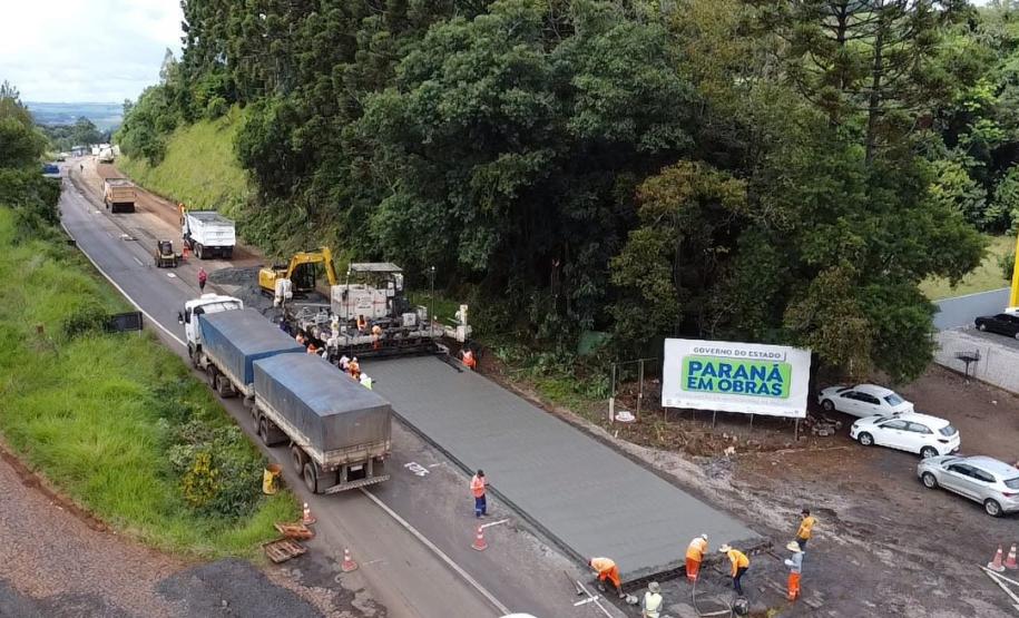 Obra de restauração em concreto da PRC-280