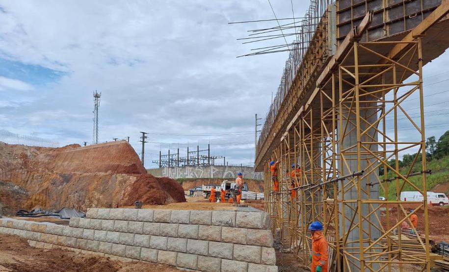 Obras da duplicação da Rodovia dos Minérios em Almirante Tamandare