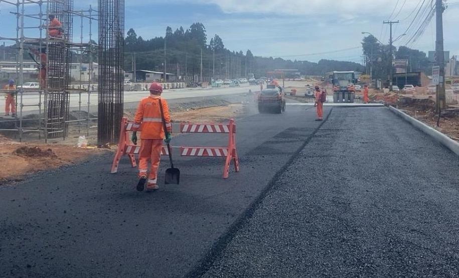 Obras da duplicação da Rodovia dos Minérios em Almirante Tamandare