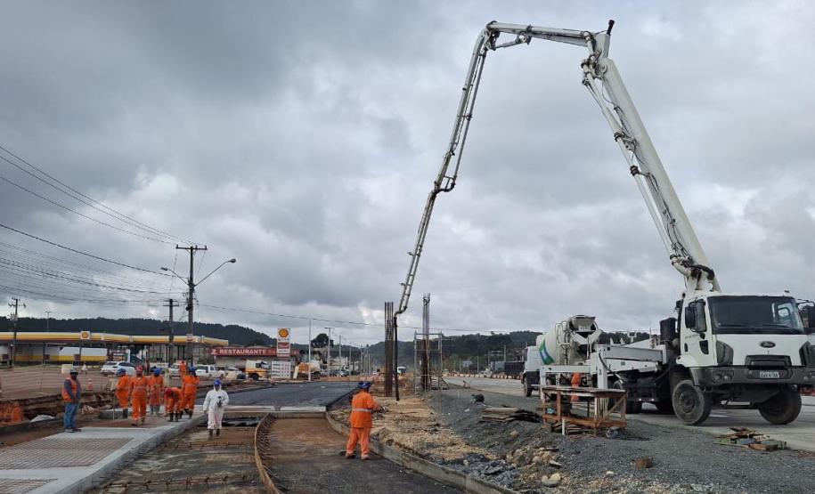 Obras da duplicação da Rodovia dos Minérios em Almirante Tamandare