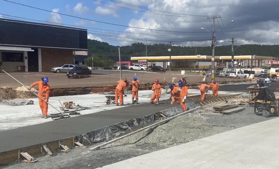 Obras da duplicação da Rodovia dos Minérios em Almirante Tamandare