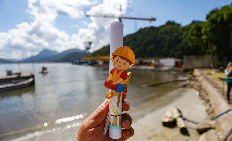 papel do desenho da obra da ponte