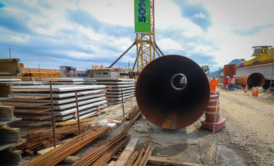 Obras ponte de Guaratuba