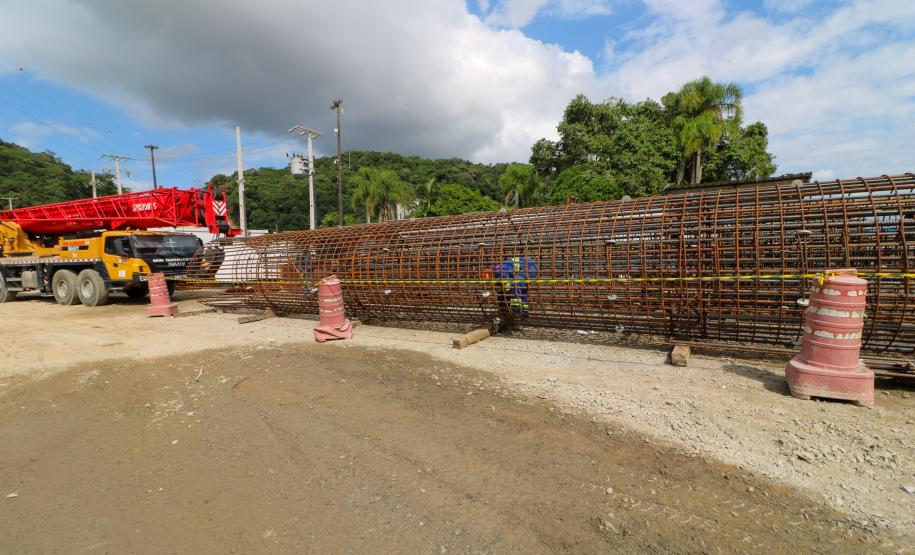 obras da ponte de guaratuba