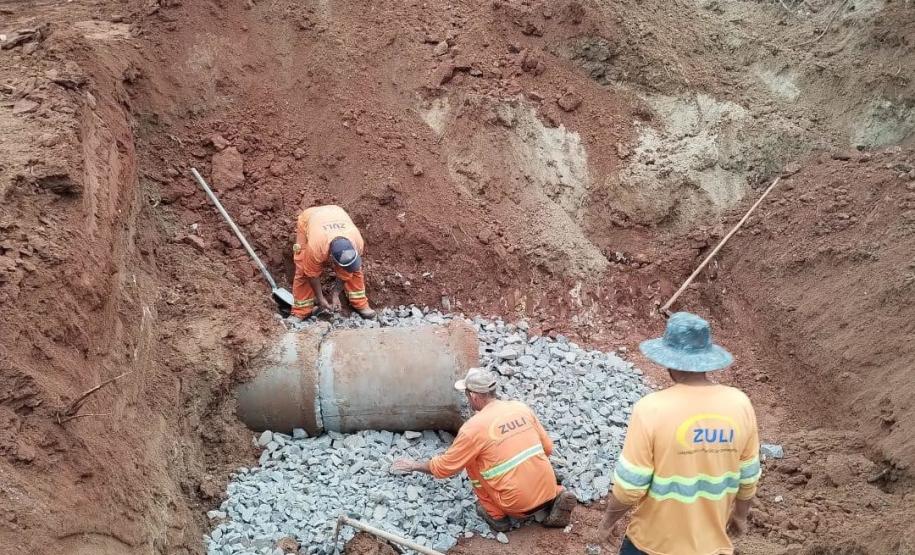 obra na Rodovia de Alto Piquiri