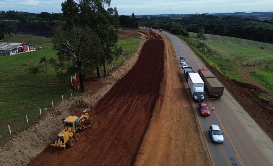 Obras de duplicação em concreto da PRC-466