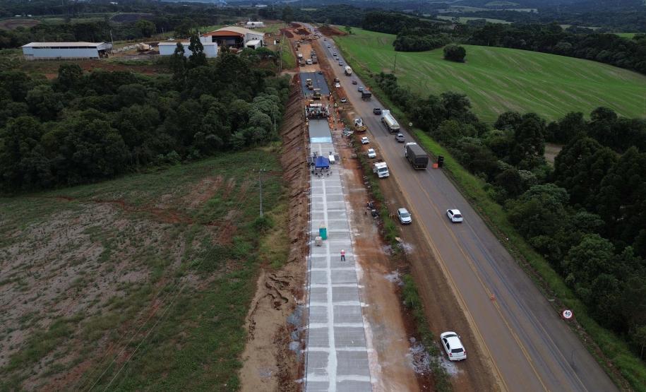 Obras de duplicação em concreto da PRC-466