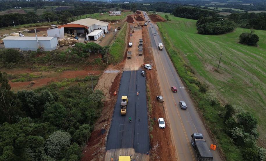 Obras de duplicação em concreto da PRC-466