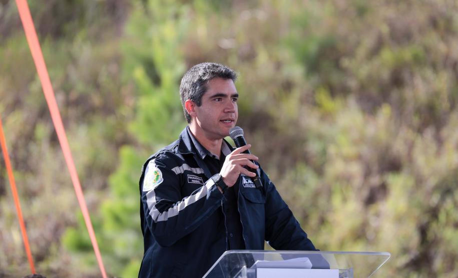 O governador Carlos Massa Ratinho Junior e o ministro dos Transportes, Renan Filho, participam nesta quarta-feira (18) do anúncio do início da duplicação do Contorno Norte de Curitiba.