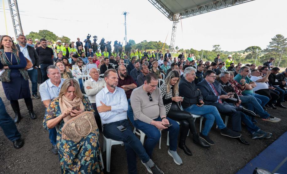 O governador Carlos Massa Ratinho Junior e o ministro dos Transportes, Renan Filho, participam nesta quarta-feira (18) do anúncio do início da duplicação do Contorno Norte de Curitiba.