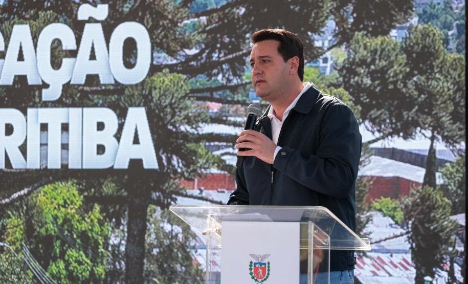 O governador Carlos Massa Ratinho Junior e o ministro dos Transportes, Renan Filho, participam nesta quarta-feira (18) do anúncio do início da duplicação do Contorno Norte de Curitiba.