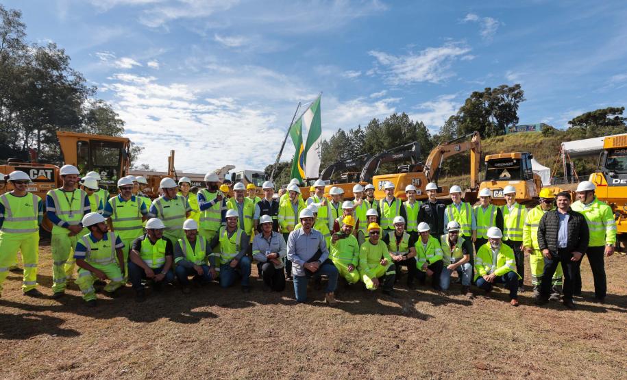 O governador Carlos Massa Ratinho Junior e o ministro dos Transportes, Renan Filho, participam nesta quarta-feira (18) do anúncio do início da duplicação do Contorno Norte de Curitiba.