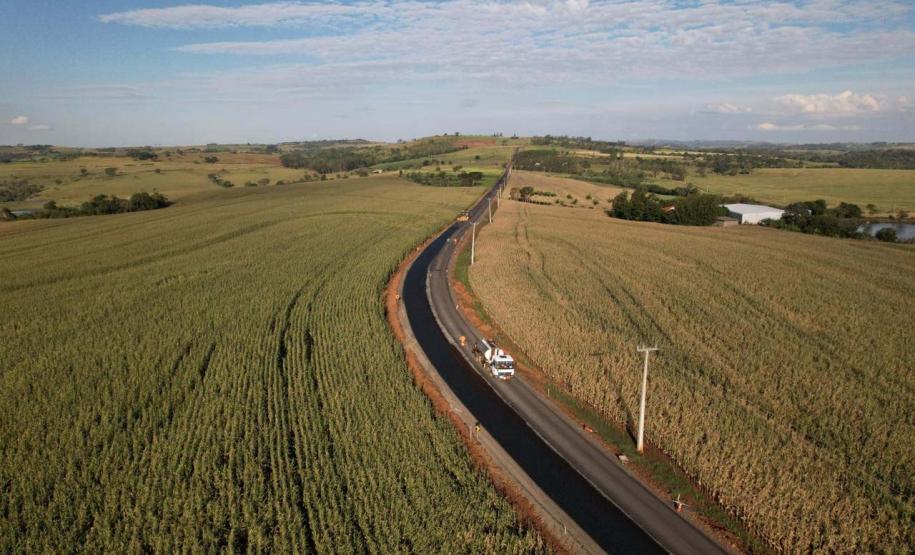 Obras da nova estrada entre Ramilândia e Santa Helena