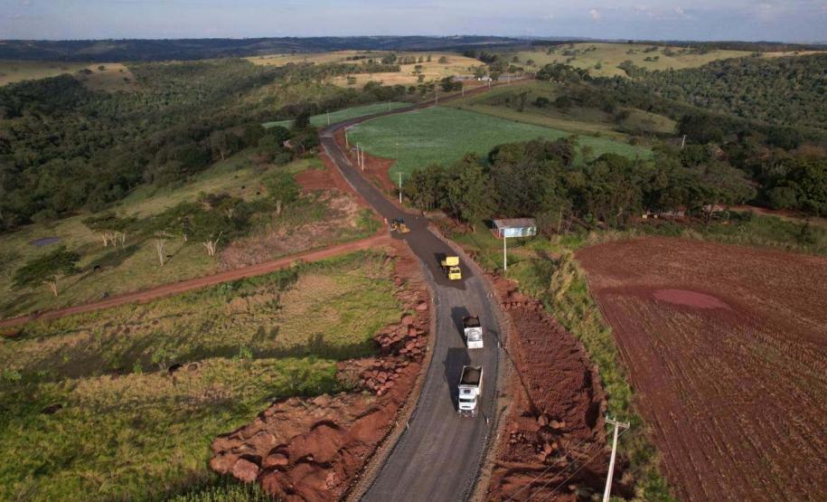 Obras da nova estrada entre Ramilândia e Santa Helena