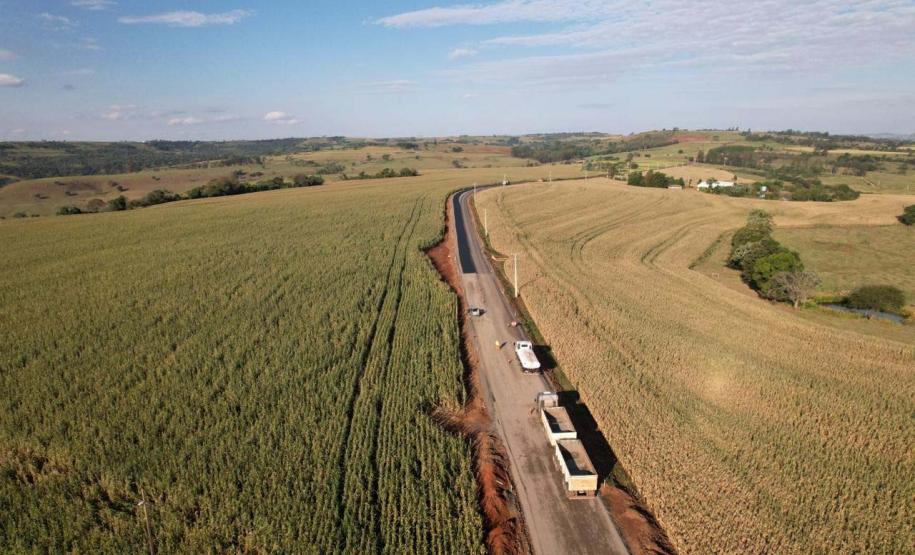 Obras da nova estrada entre Ramilândia e Santa Helena
