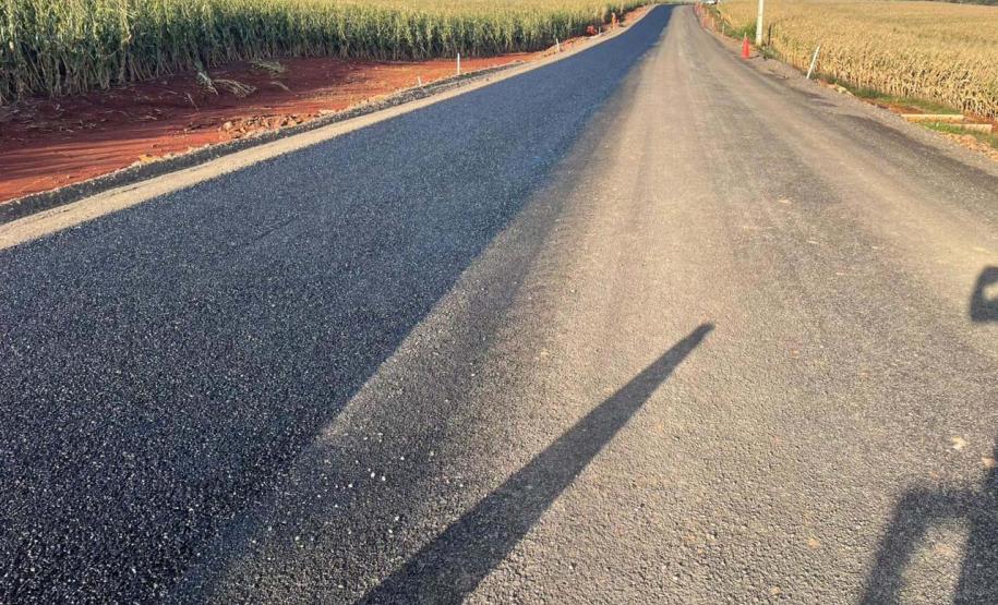 Obras da nova estrada entre Ramilândia e Santa Helena