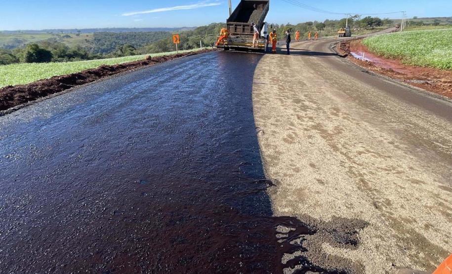 Obras da nova estrada entre Ramilândia e Santa Helena