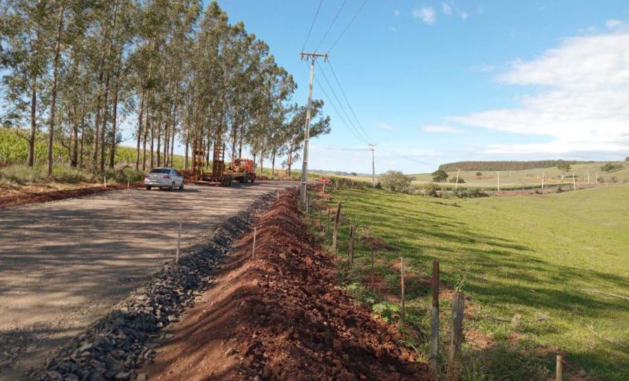 Obras da nova estrada entre Ramilândia e Santa Helena