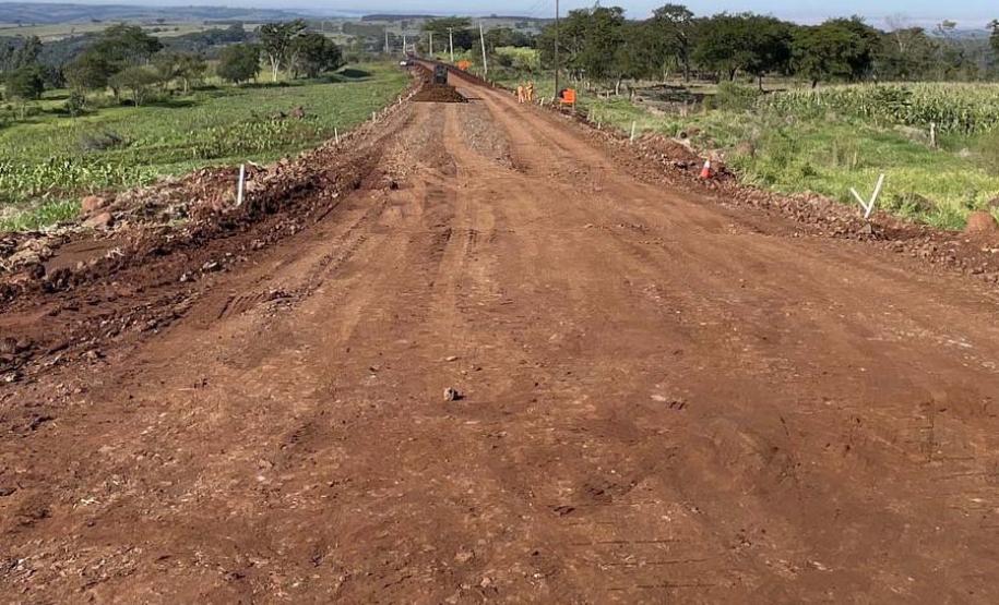 Obras da nova estrada entre Ramilândia e Santa Helena