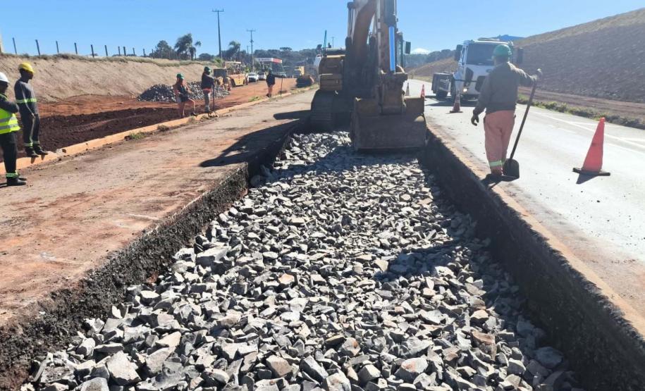 Obras da duplicação da PRC-466