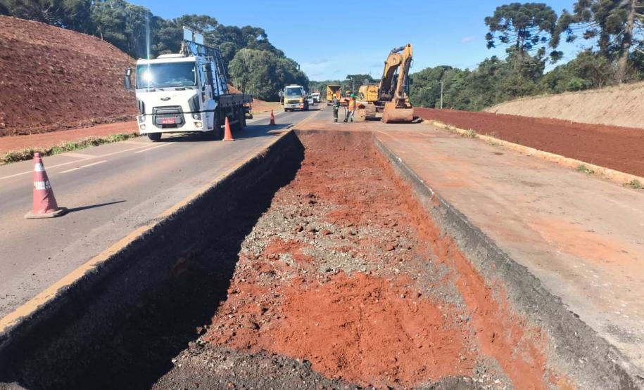 Obras da duplicação da PRC-466