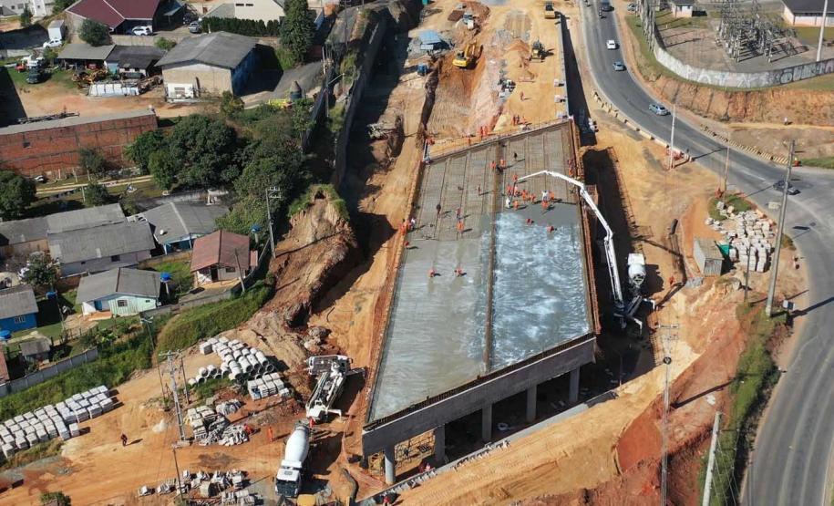 Obra da Rodovia dos Minérios