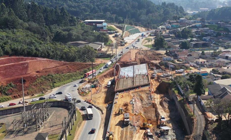 Obra da Rodovia dos Minérios