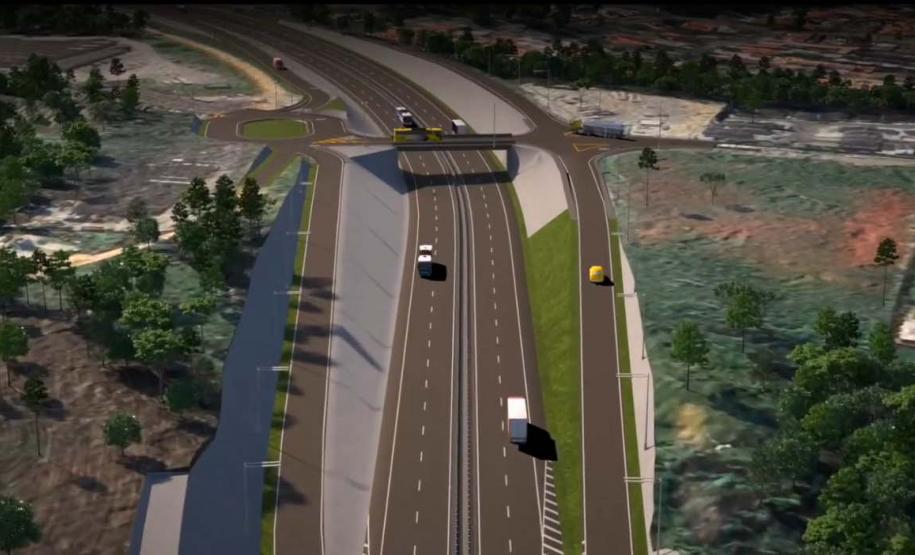 Projeção da Duplicação do Contorno Norte de Curitiba