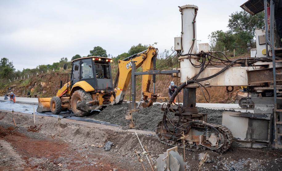 Obras da Duplicação em concreto da PRC-466 em Guarapuava