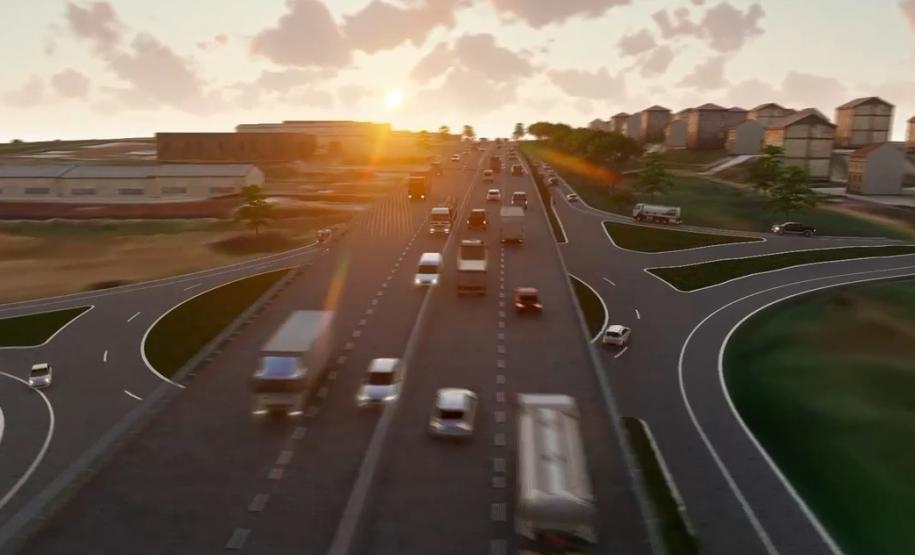 PROJEÇÃO DA duplicação em concreto do Contorno Sul de Maringá