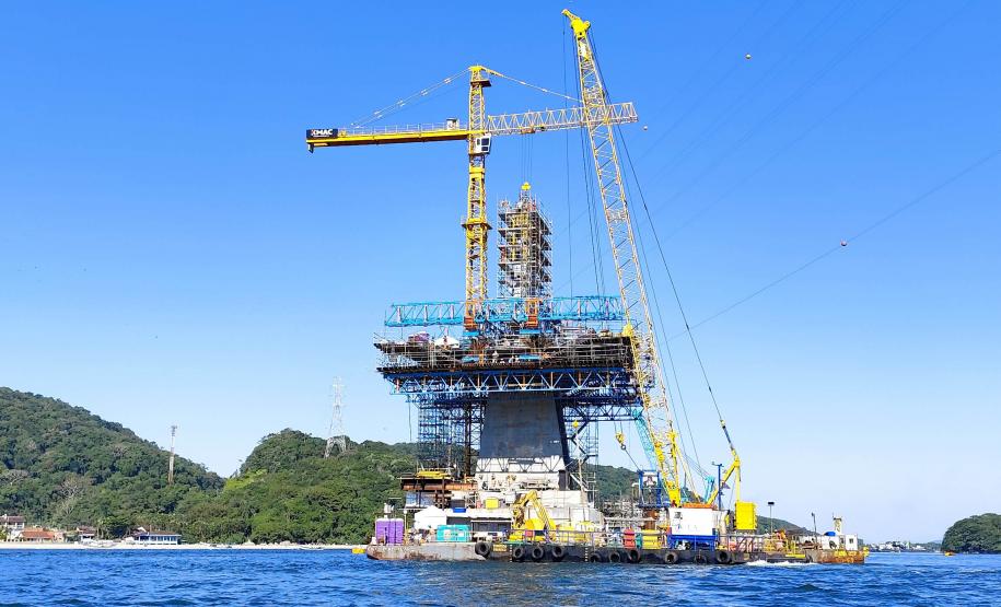 Obras na Ponte de Guaratuba