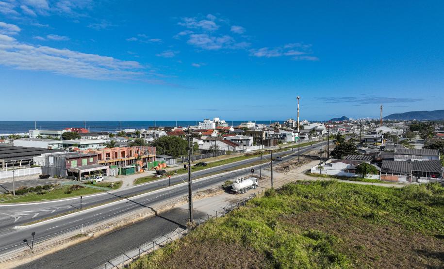 Obras da duplicação em concreto da PR-412 entre Matinhos e Pontal do Paraná