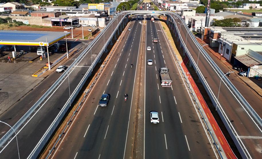 Imagem aerea do viaduto